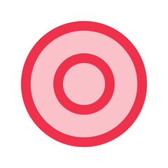 record outline fill icon