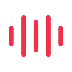 sound wave outline fill icon
