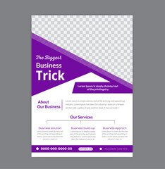 modern business flyer design template.