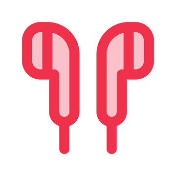 recommend clip art: earphone outline fill icon