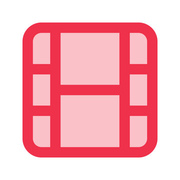 recommend clip art: film roll outline fill icon