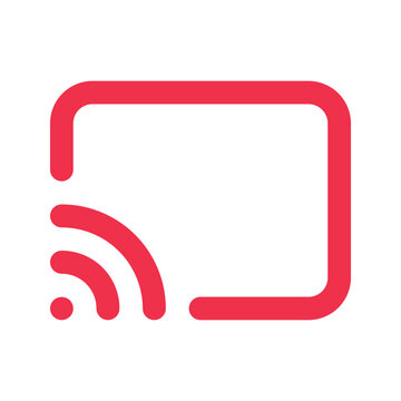 recommend clip art: Broadcast outline fill icon