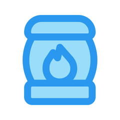 lantern outline fill icon