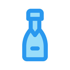 champagne outline fill icon