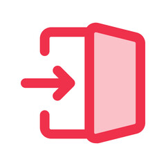 login outline fill icon