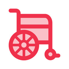 wheelchair outline fill icon