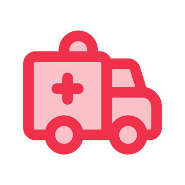 recommend clip art: ambulance outline fill icon