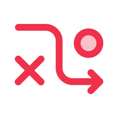 Obraz premium marketing strategy outline fill icon