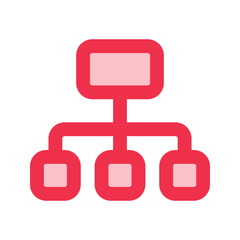 sitemap outline fill icon