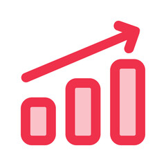 growth outline fill icon
