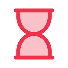 sand clock outline fill icon