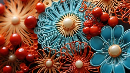 A Microscoping View of a Humaan Cell 