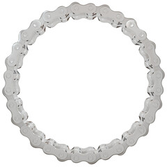 Boundless Freedom: Embrace the open road with this 3D close-up of a steel chain circle. It symbolizes the liberating spirit of motorcycle adventures, perfect for your campaign.
