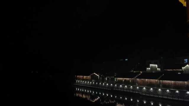 night view  of the city
