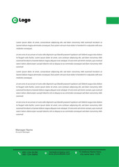 Obraz premium Modern Unique Letterhead Design