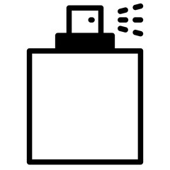 Perfume spray bottle icon