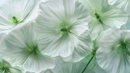 A close up of a bunch of white flowers - Powered by Adobe