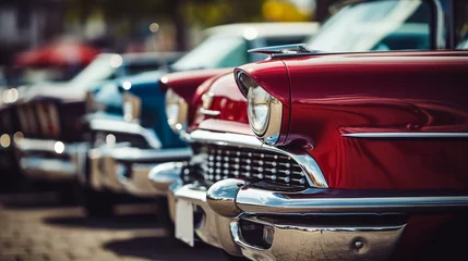 Zelfklevend Fotobehang vintage car detail © Business Pics