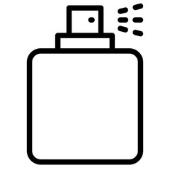 Perfume spray bottle icon