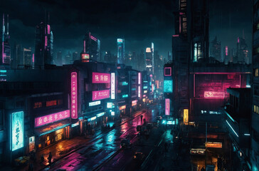 Fototapeta na wymiar futuristic cityscape in the future background