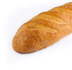 White bread isolated on a white background