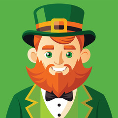 Happy st patricks day leprechaun illustration