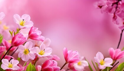 Obraz na płótnie Canvas Pink Floral flower background 