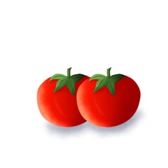 tomato isolated on white background