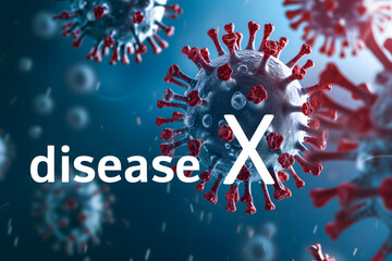 disease X conceptual composition with coronaviruses for new pandemic topic