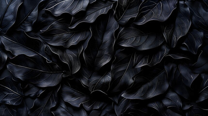 dark leaves background  - obrazy, fototapety, plakaty