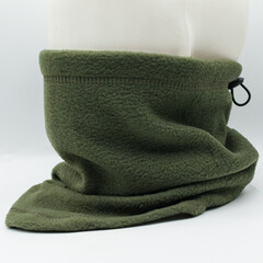 Olive military Patriotic Buff Mask. Made in Ukraine. Brown and green pixel camouflage for forest....