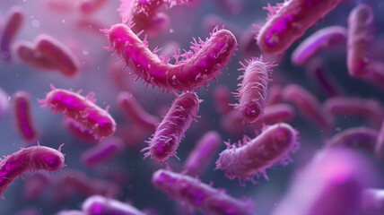 purple colored bacterium rod monoculture Escherichia coli