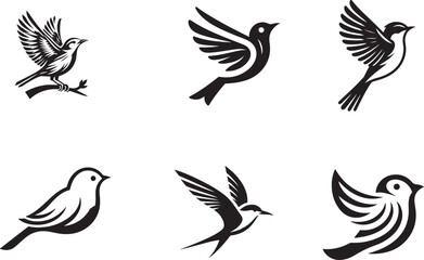 Bird silhouette vector illustration