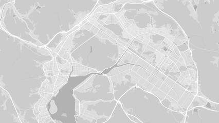 Background Changwon map, South Korea, white and light grey city poster. Vector map with roads and water.