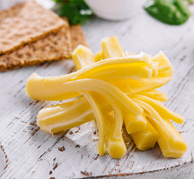 Traditional handmade Slovakian korbacik string Cheese