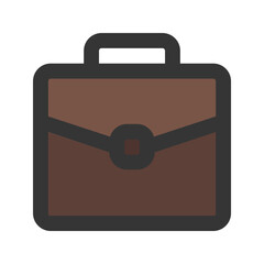 briefcase line color icon