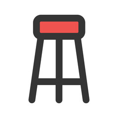chair line color icon