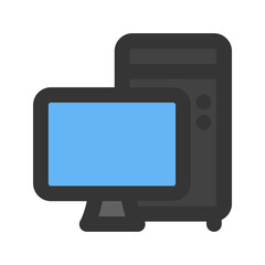 computer line color icon