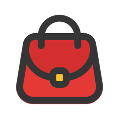 handbag line color icon