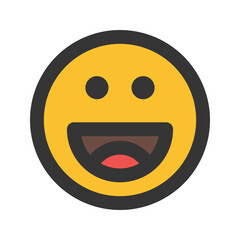 happy line color icon
