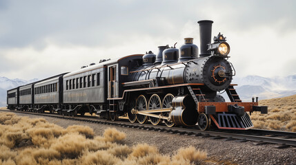 Obraz premium photograph train isolated in white background