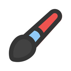 paint brush line color icon