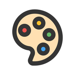 palette line color icon