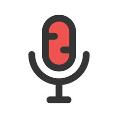 podcast line color icon