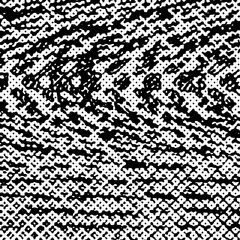 Fototapeta premium An abstract black and white halftone grunge texture background image.