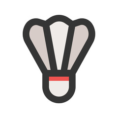 shuttlecock line color icon