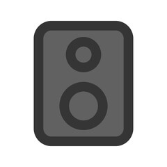 Fototapeta premium speaker line color icon