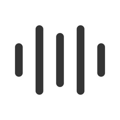 sound wave line color icon