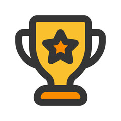 trophy line color icon