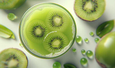 Sip of Summer: Aromatic Kiwi Juice - Bursting with Natural Flavor